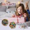 DIY Mosaic Tiles Crafts Kits for Adults, Mixed Stained Glass Mosaic Kit with 2 Sets Wooden Coaster Making Materials Package,Mosaic Adult Crafts for