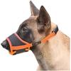 Hundemundstück Atmungsaktives Netz und Nylon-Maulkorb Weiches Polster, XXL, Orange