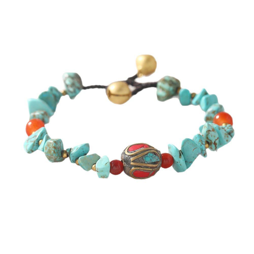 Top-Selling Tibetan Ethnic Multi-Treasure Bracelet: Trendy, Versatile, Retro Woven Style for Women
