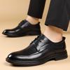 Business leather shoes men's 2025 autumn new trend British formal men's shoes commuter office shoes