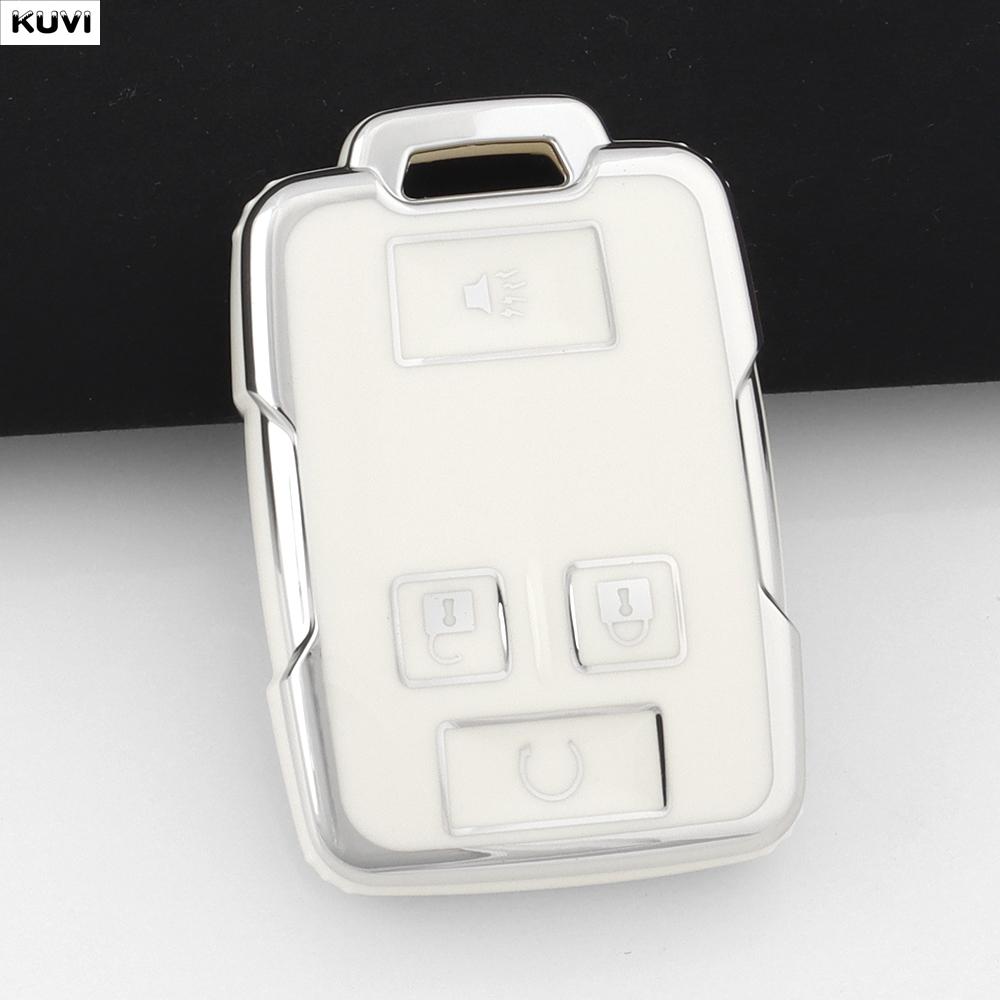 

4 Button Tpu Car Key Case Cover For Chevrolet Suburban Saboban Gmc Sierra Canyon Colorado Silverado Auto Holder Fob Accessories