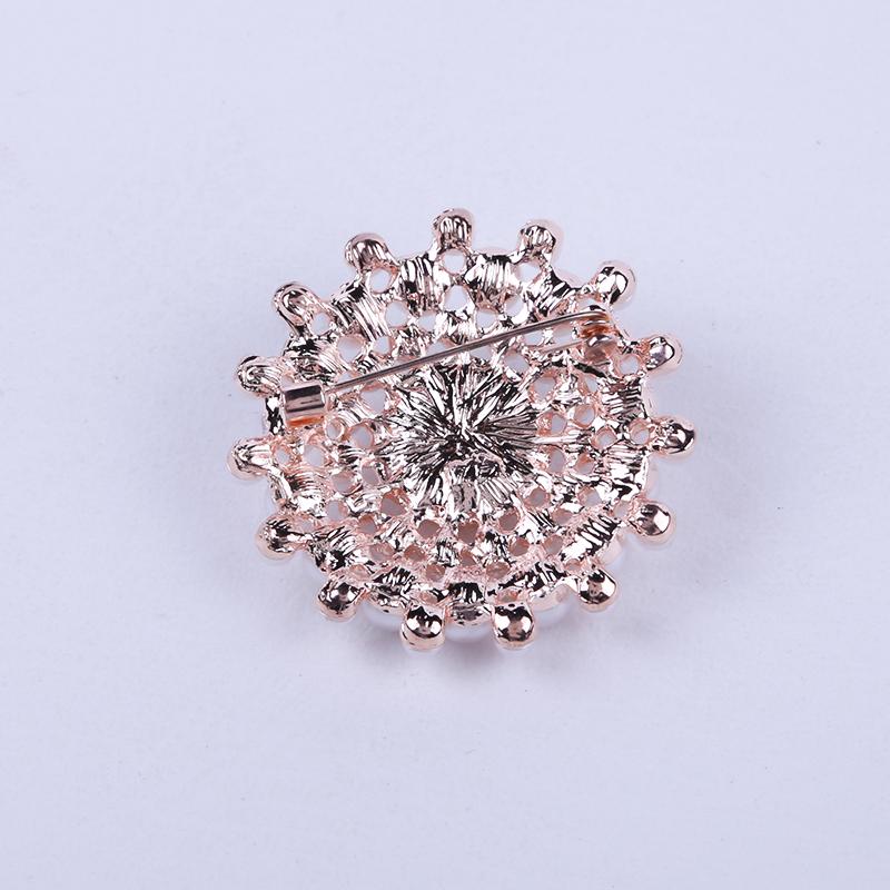 Elegante runde Blumenbroschen, Imitationsperlenbroschen, Hochzeiten, Broschennadeln, Schmuck, Kleidung, Hochzeitsaccessoire, Muttergeschenke