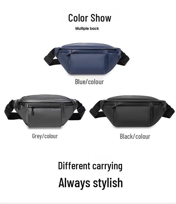 Men's Business Casual Crossbody and Waist Bag for Cycling