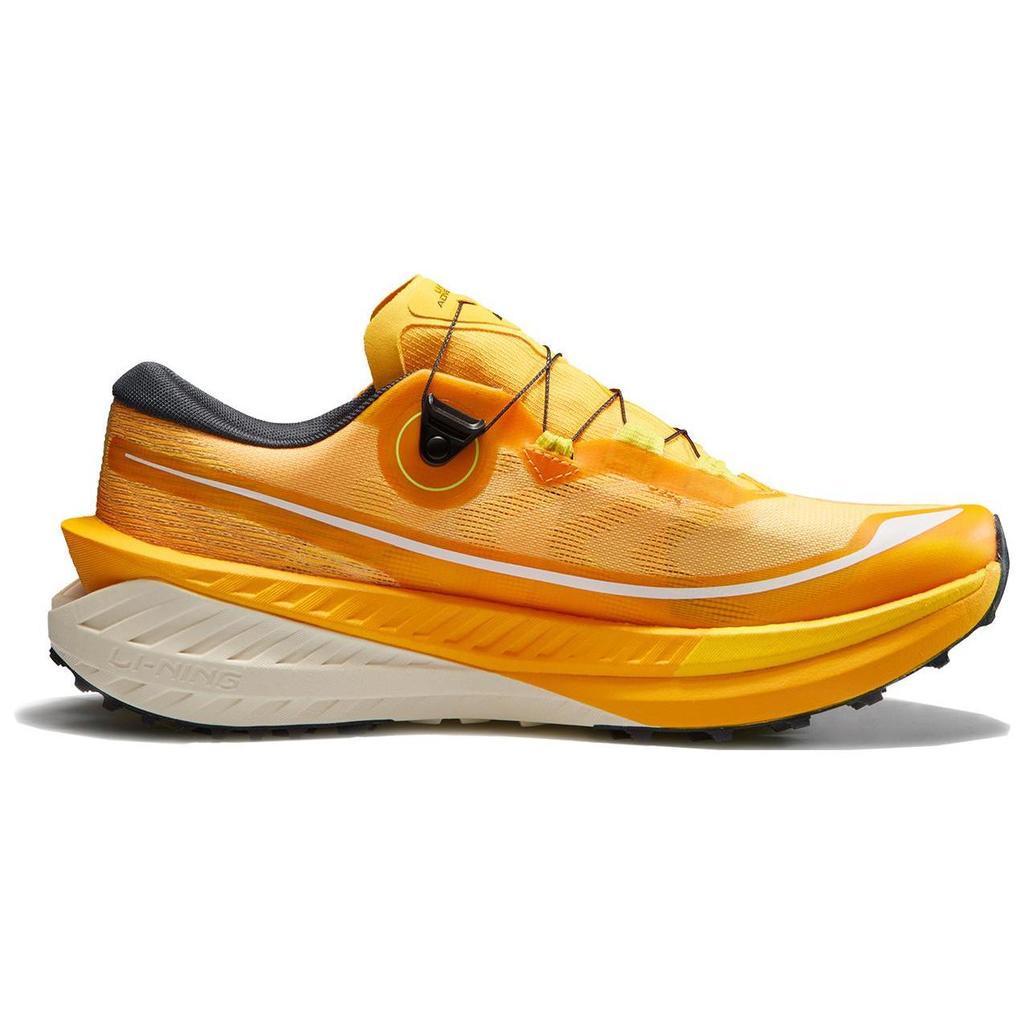 Li Ning De Lucas PRO Cushioning Slip Resistant Abrasion Resistant Low Top Trail Running Shoes Men's Yellow ARNT001-1