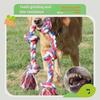 Durable Five-Knot Cotton Rope Chew Toy for Large Dogs