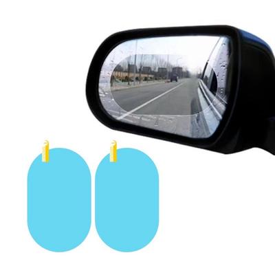2 Pcs Waterproof Car Rain Stickers Anti-fog Rearview Mirror Rain Film Durable Rain Proof Films