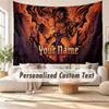 Custom Name Wall Hanging Tapestry,Attack on Titan Decorative Backdrop Tapestry For Dorm Home