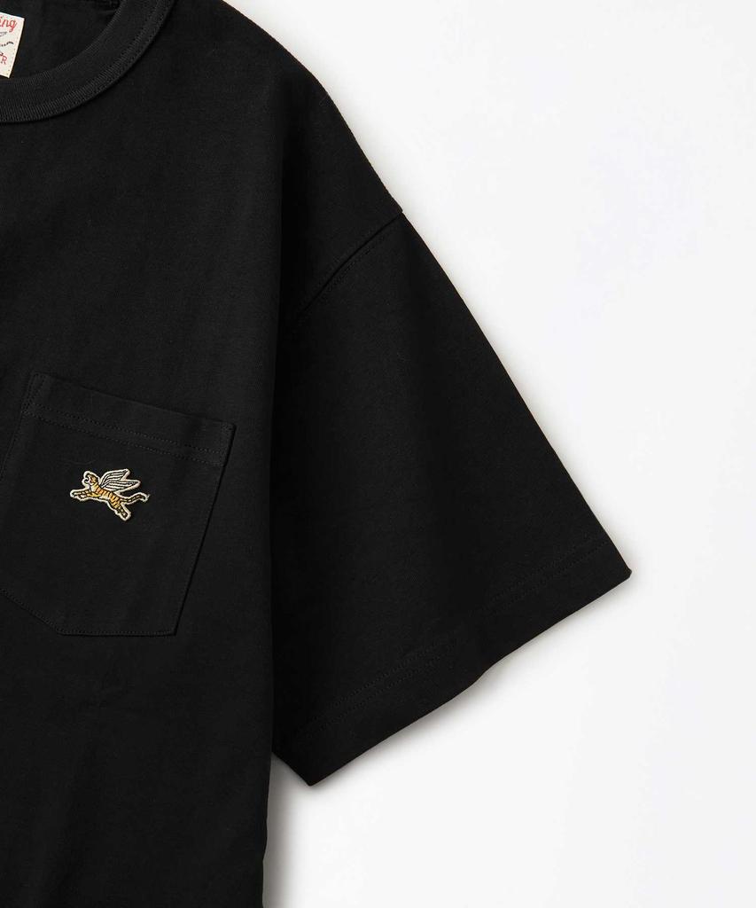 OUTSTANDING Mighty Tiger Logo Pocket Tee_Black