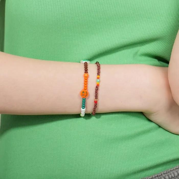 Unique Color Play Smile Beads Bracelet