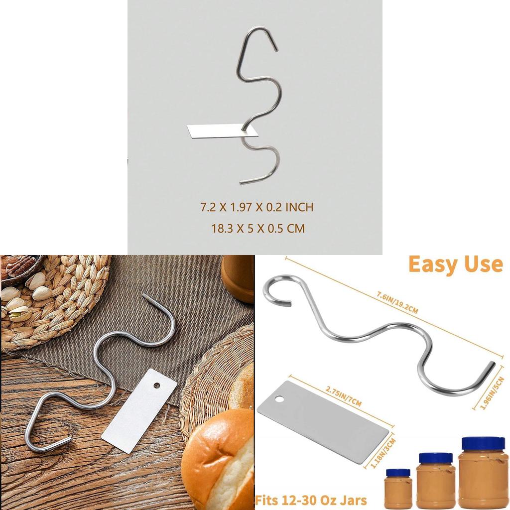 Manual Mixer Stainless Steel Nut Butter Stirrer For Kitchen Use