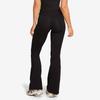 Yoga Pants Set Lace Splicing Neck Top Women's High Waist Flared Pants Running Sports Fitness Set