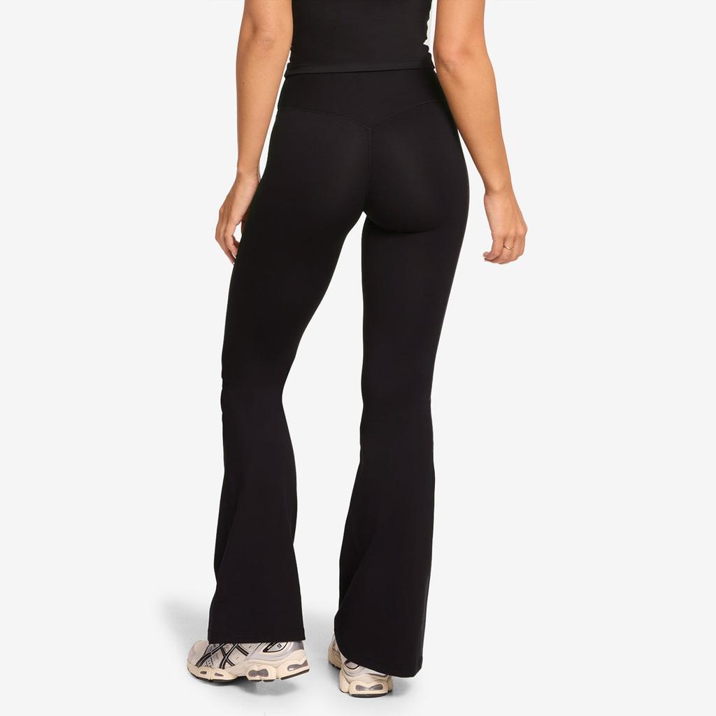 Yoga Pants Set Lace Splicing Neck Top Women's High Waist Flared Pants Running Sports Fitness Set