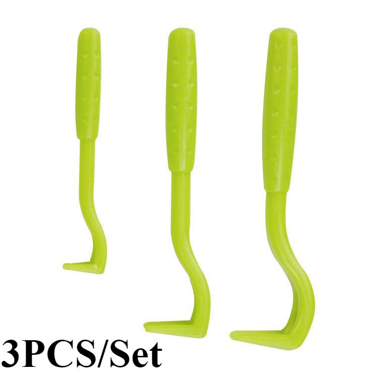 

Крючок для удаления блох, пинцет для удаления клещей, аксессуары для домашних животных, кошек, собак, экстрактор царапин, пинцет для удаления клещей, расческа, плоскогубцы для вшей 3PCS/Set зелёный