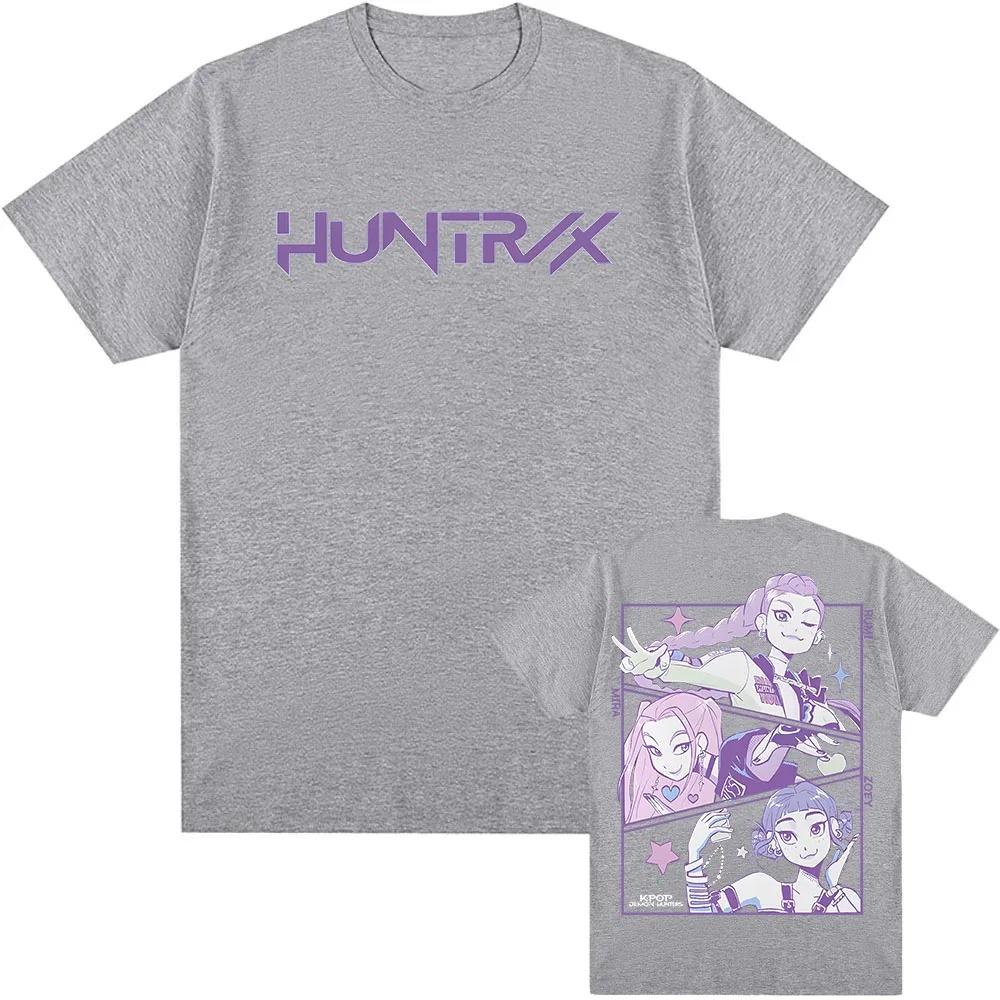 KPop Demon Hunter T-Shirt Summer Cotton Trend Loose T-Shirt Unisex Street Hip Hop Fashion Casual T-Shirt Oversized T-Shirt