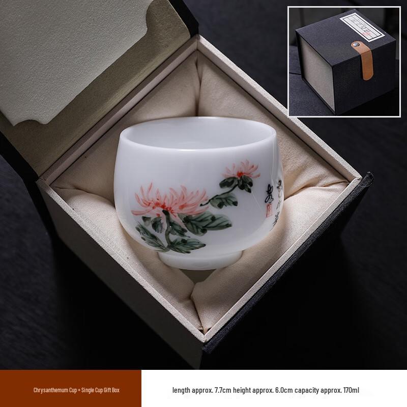 SX Ice Jade Ceramic Teacup Pair