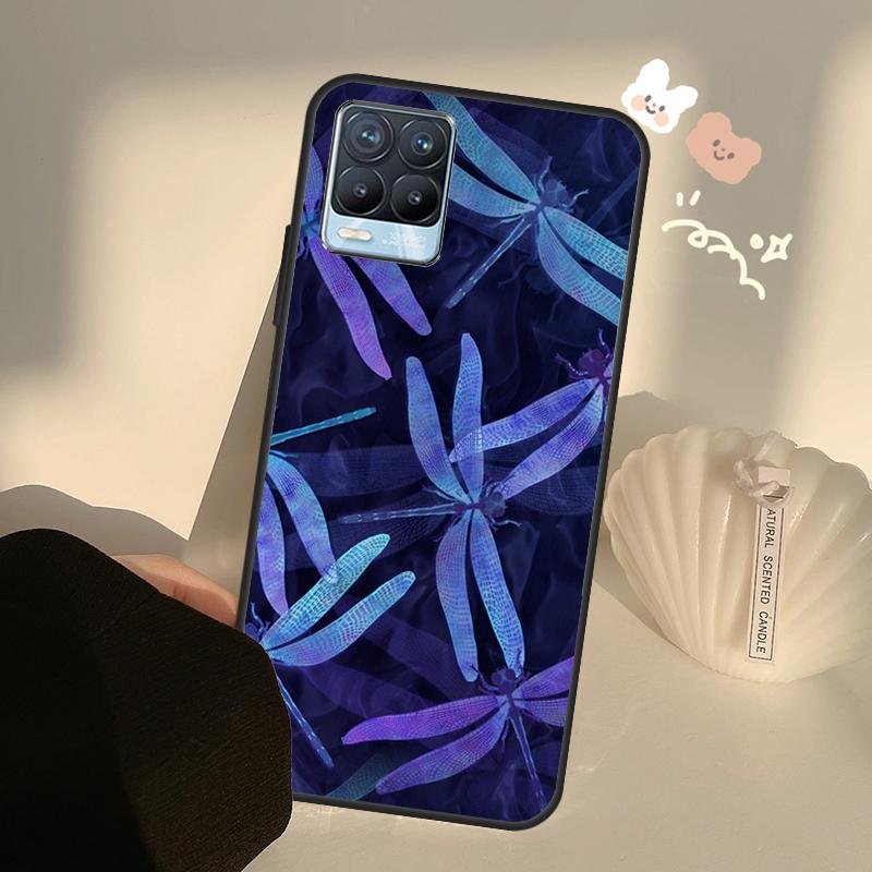 Luxury Dragonfly Case For Realme C75 C63 C61 C55 C51 C53 C25 C65 C67 C71 11 12 13 14 15 Pro Plus GT6 GT7 Pro