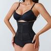 Midjetreningsbodysuit med kompresjonsbelte Pustende Magekontroll Formende Undertøy