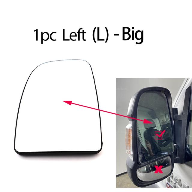 Vidro de Espelho Retrovisor Lateral Aquecido para Peugeot Boxer Manager para Citroen Relay Jumper