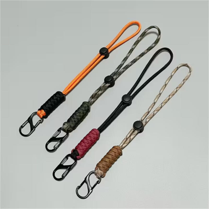 1Pcs/Pack Creative Simple Color Blocked Braided Rope Anti Lost Keychain Backpack Hanging Accessories Car Keychain Hanging Rope