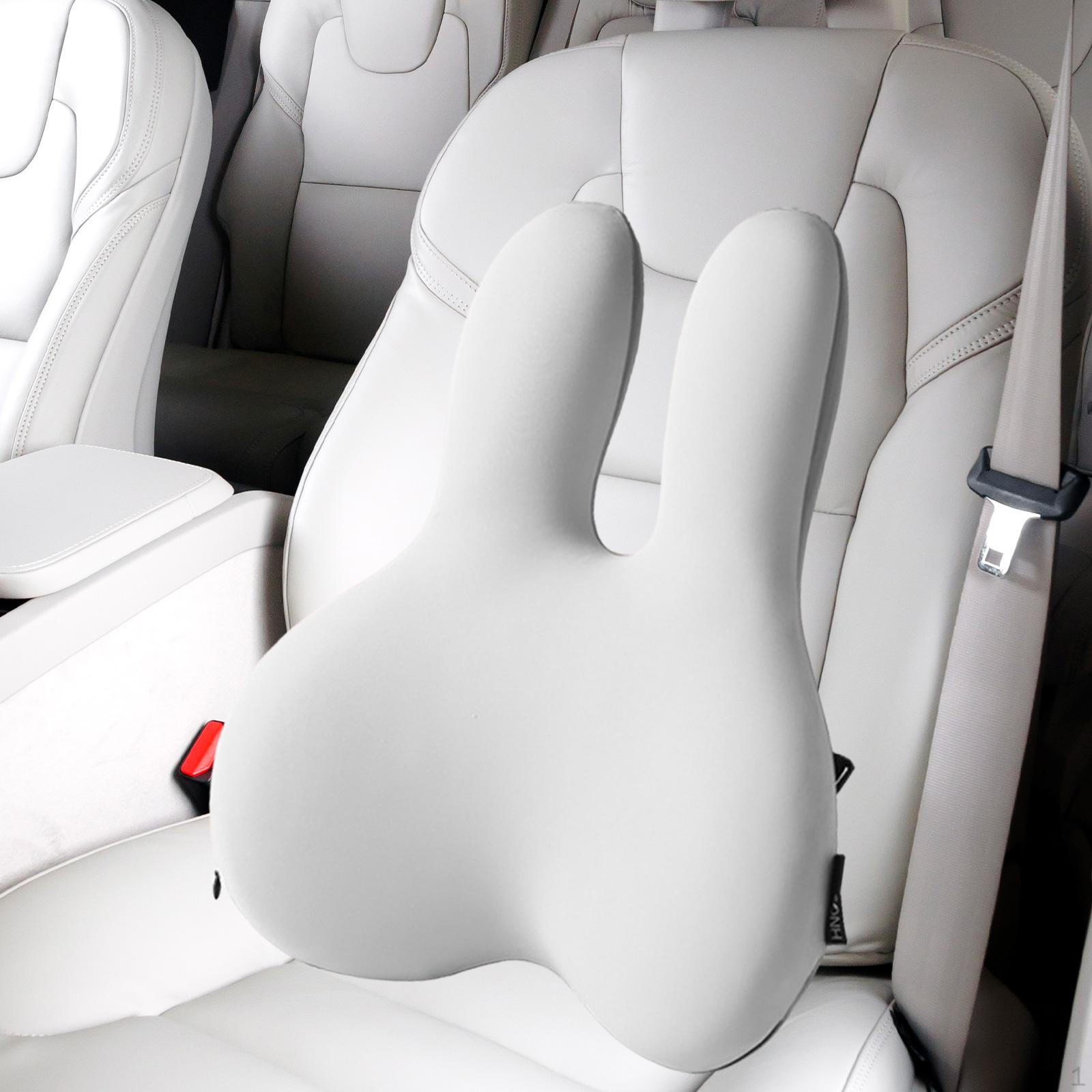 

Comfortable Lumbar Support Pillow for Desk Chair And Car Seat сірий