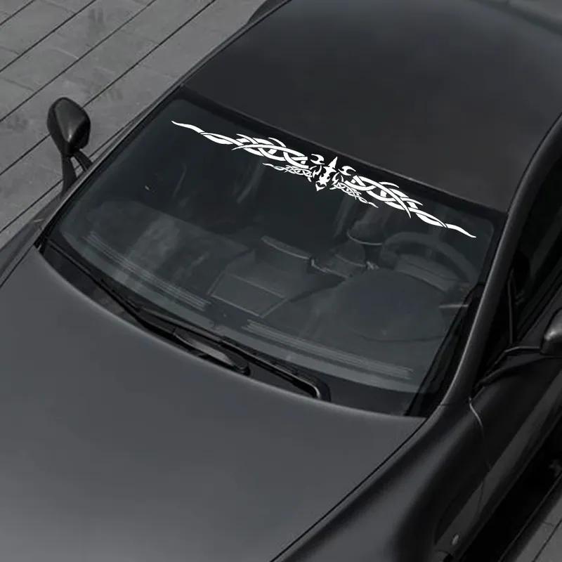 Car Front Windshield Sticker Graphics Creative Windscreen Decor Decal Vinyl DIY Wraps Decoration Auto Para Tuning Accessories