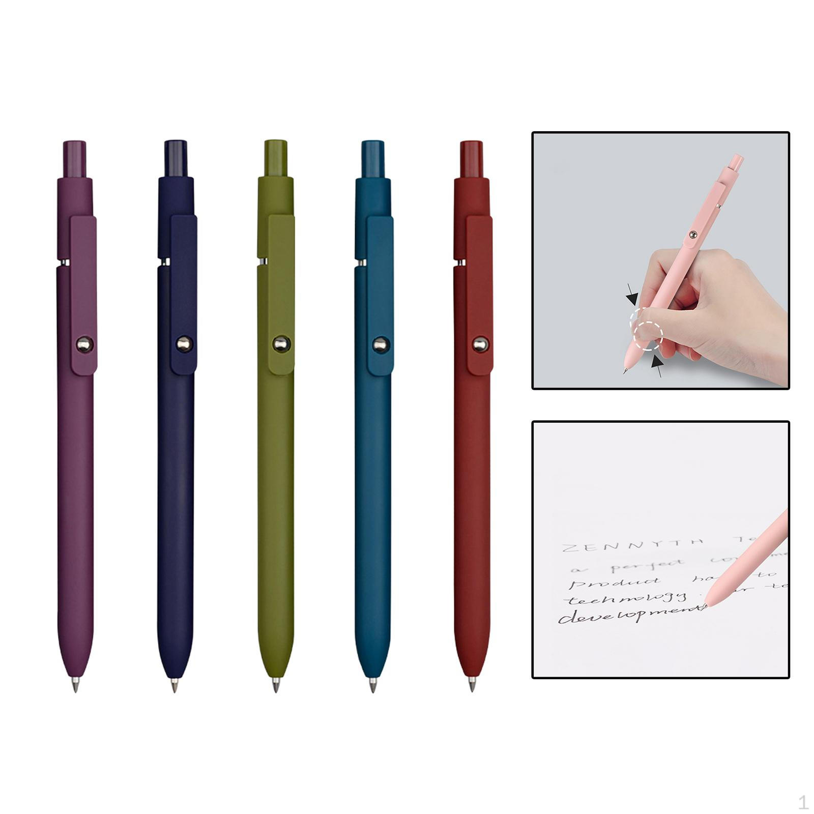 

5 шт. гелевые ручки, гладкие ручки разных цветов для заметок, ведения дневника, детский цвет в стиле ретро Retro color