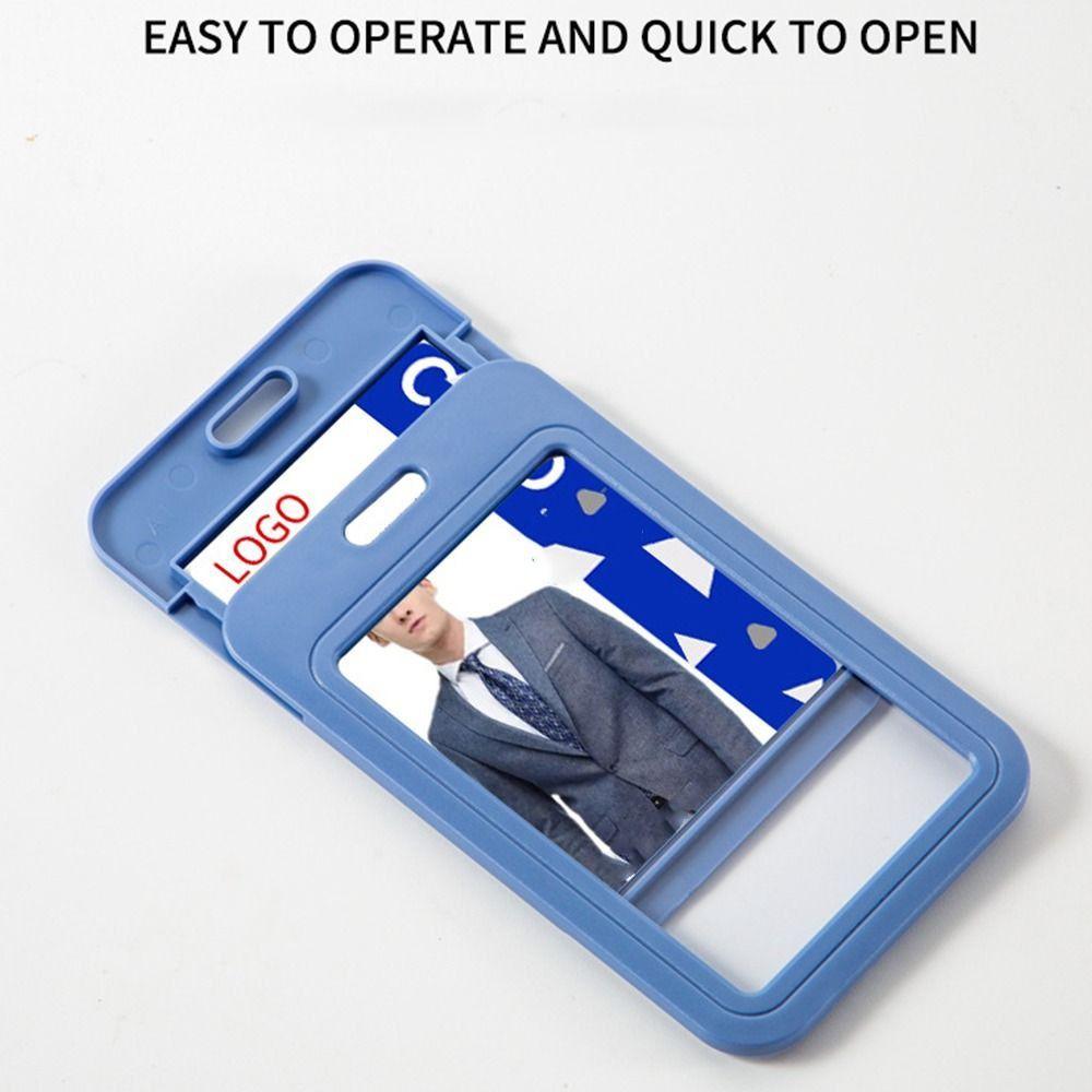 Business Card Simple Card Case Vertical Card Cover Lanyard Card Holder Horizontal Card Protector