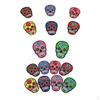 16 Pieces Mixed Sugar Skull /Sew Clothes Patch DIY the Dead Badge Appliques Sewing for Garment Bag