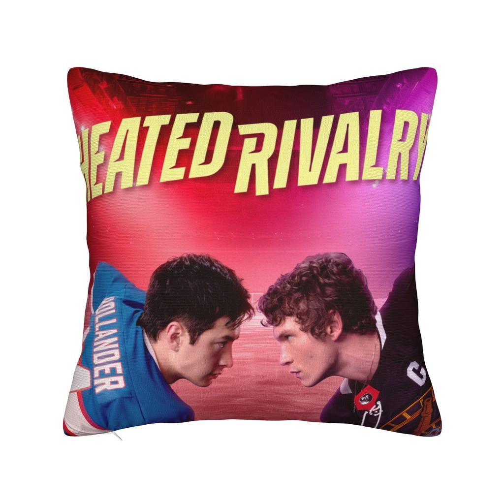 Shane Hollander & Ilya Rozanov Pillowcase Cushion Cover Decorative Heated Rivalry Throw Pillow Case Cover Home Zippered 40*40cm