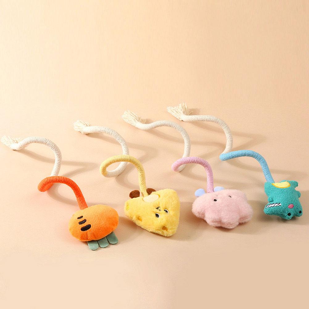 Interactive Chewing Cotton Rope Toys Bite Resistant Funny Cat Teaser Toy For Cat Dog