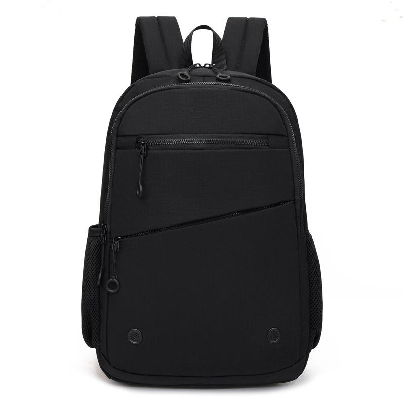 

Lightweight Men s Backpack Large Capacity Junior High School Student School Bag Simple Trend Travel Computer Backpack чорний