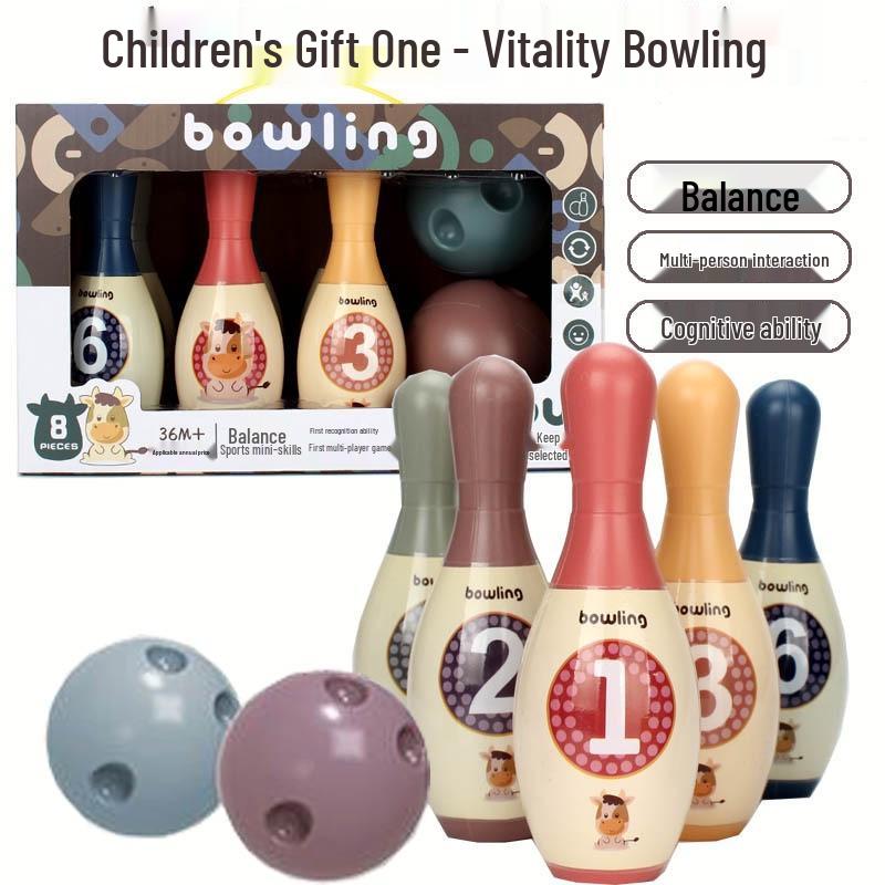 

Children s Bowling Set for Fitness & Parent-Child Fun - Ideal Gift for Boys & Kindergartners