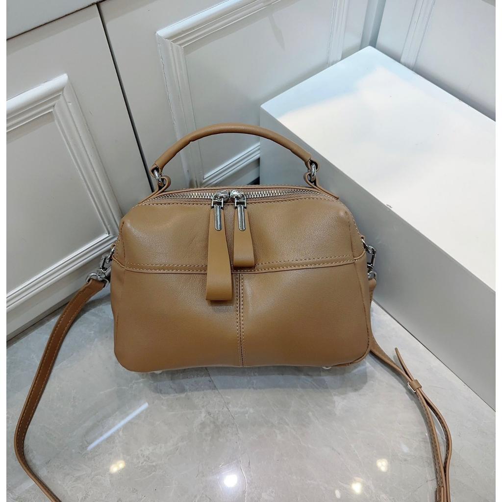 Torba Damska ze Skóry Bydlęcej Jednoramienna Przez Ramię Torba Damska Modna Wielokomorowa Duża Pojemność Praktyczna Torba Apple Miękka