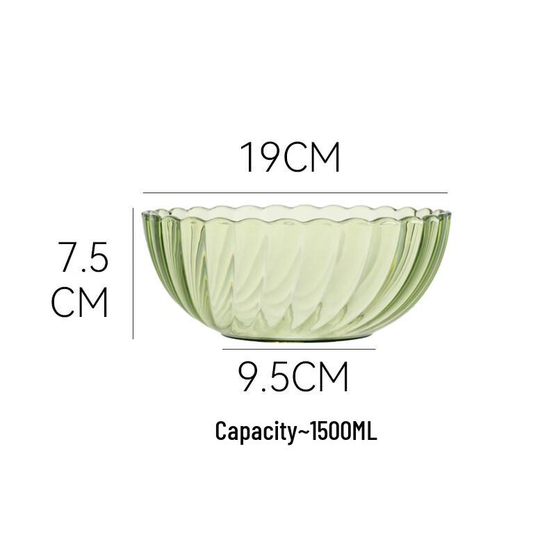Jingbaodi High-Temperature Resistant Transparent Glass Soup Bowl