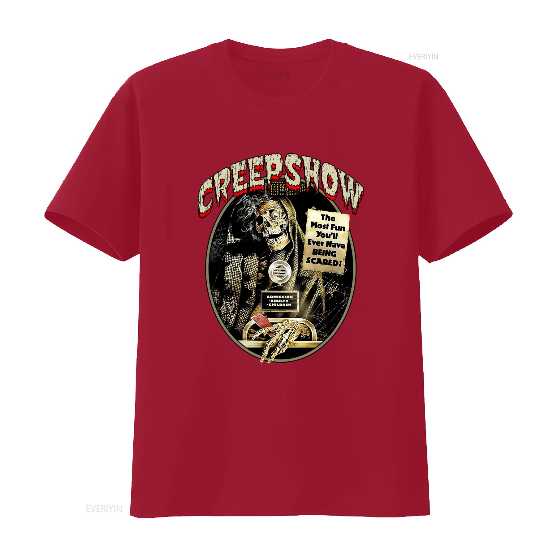 Creepshow 1982 Vintage Horror Movie Mens T Shirt Scary Skeleton Design Perfect for Fans vintage Washed Unisex Versatile Soft S