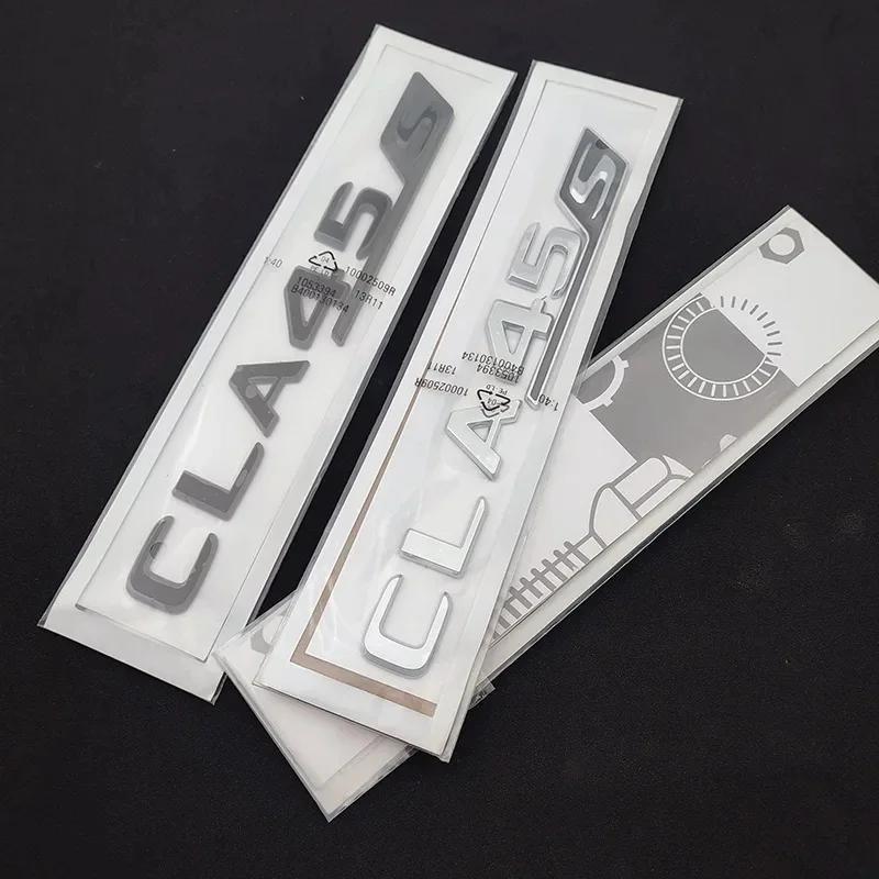 3D Letters CLA 45 S ABS Emblem TURBO 4matic for  Benz AMG Car Fender Trunk C117 C118 CLA45S Sticker Auto Accessories
