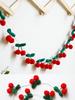 Handmade Crochet Cherry Garland,Cute Fruit Banner for Wall Decor,Nursery/Baby Shower/Wedding Party Decoration,Boho Hanging Decor