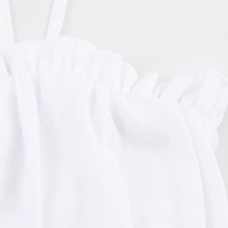 Kaslead New Women clothes Western Style Embroidery Straight Collar Thin Sling Cotton Top 4770307 250