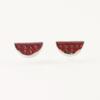 Silver Needle Stud Earrings Female Korean Version Fashion Cute Watermelon Stud Earrings Personalized Summer Fruit Stud Earrings Ears