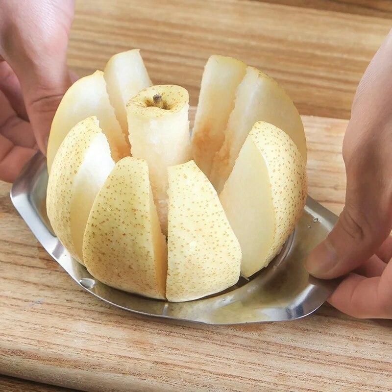Fruit Apple Pear Cutter Stainless Steel Divider Slicer Cutting Corer Kitchen Vegetable Fruit Tools Accessories Gadgets Supplies