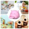 Cow-Shaped Design Milk Bottle Dispenser Rotatable Function Anti-Spill Cover  for Beverages