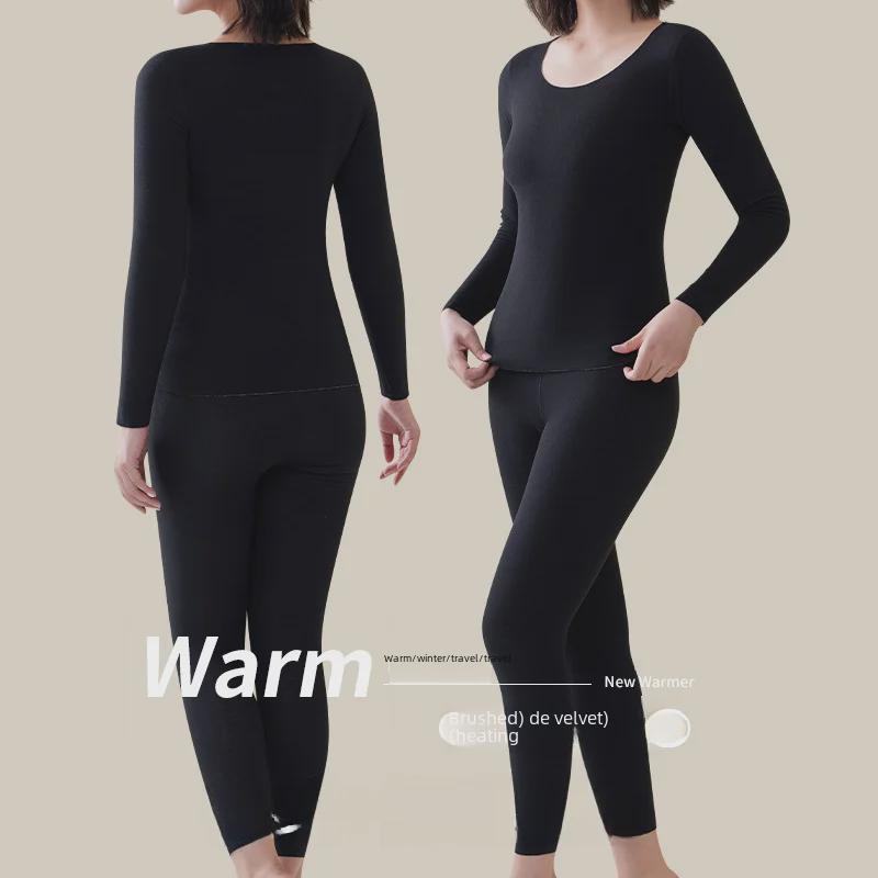 Women's Plus Size Double-Sided Velvet Warm Suit - German Velvet and Thickened for Autumn