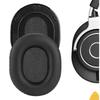 Geekria Ear Pad Compatibility Pads for Headphones Audio-Technica ATH-M70X (Protein Leather/Black)