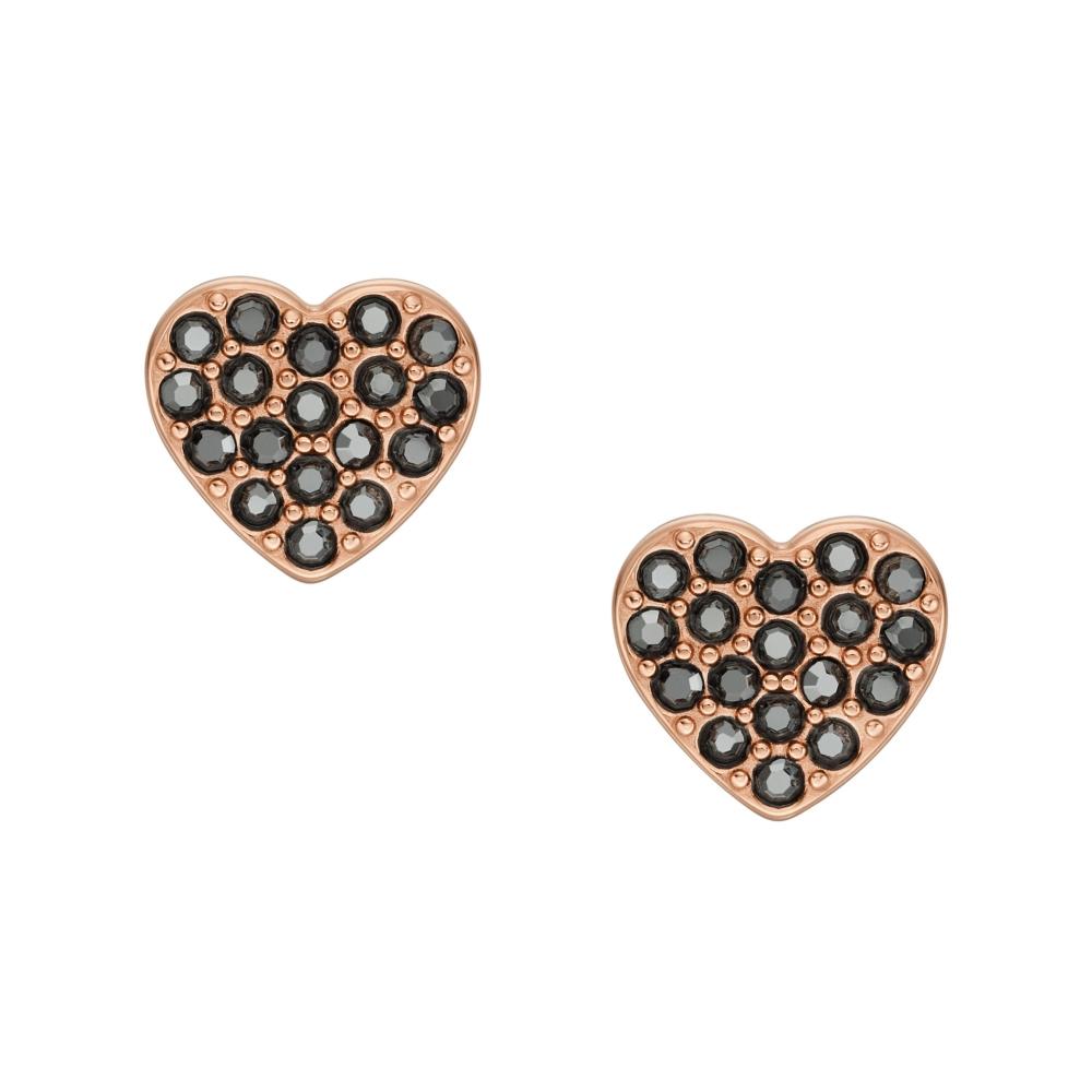 

Женские серьги-пусеты Fossil с гематитом и черным гематитом, розовые