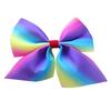 Gradient Rainbow Multicolor Bow Hair Tie & Clip for Girls and Babies