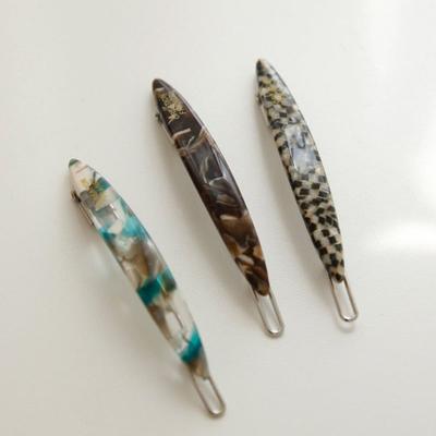 J.Lauren French Marble Color Slim Hair Pin H01236