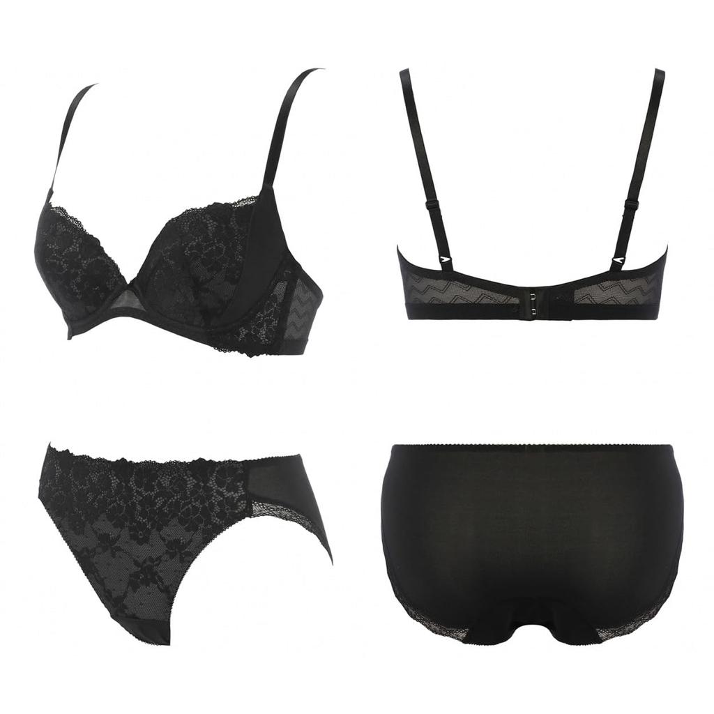 AMOSTYLE BY Triumph Swinging Bouquet Bra Panty 3664 Size F70M & Set, (Yellow Ochre),