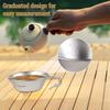 2pcs Stainless Steel Travel Sierra Cup 200ml Measuring Camping Bowl For Backpacking Camping