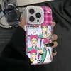 Anime S-Saiki Kusuo Phone Case For iPhone 16 15 14 13 12 11 Pro Max White Matte Laser Metallic Aurora Funda