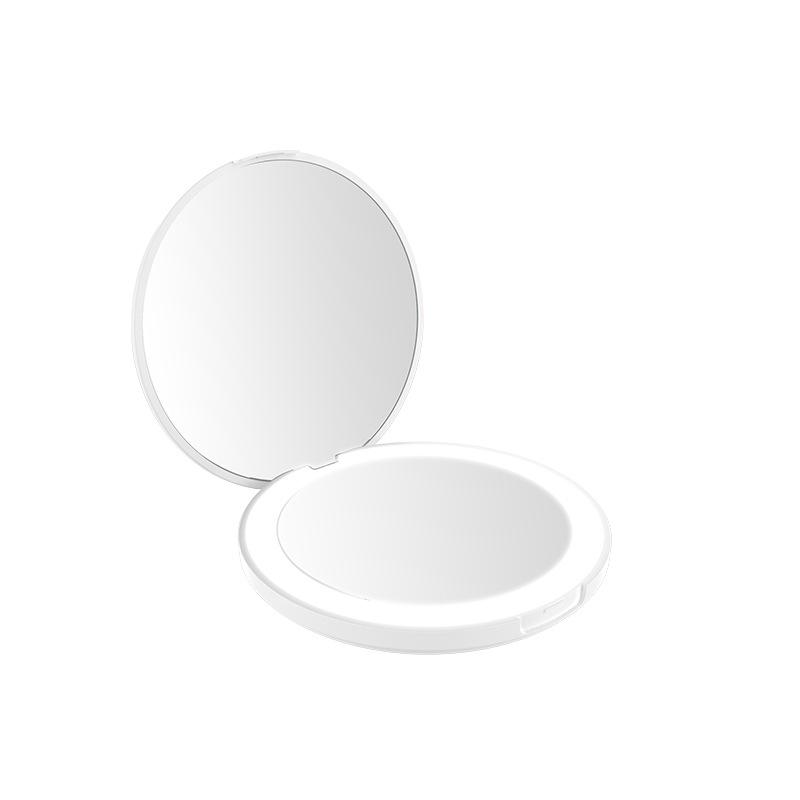 

Rechargeable Foldable LED Makeup Mirror - Portable and Handheld for Dressing Table or Pocket